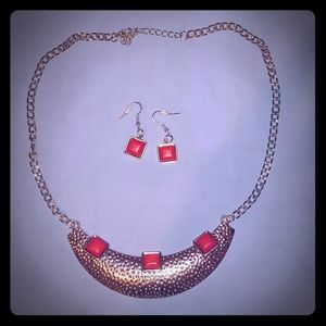 Necklace and earrings set